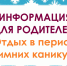 Детская безопасность в новогодние каникулы - Правительство Республики Хакасия