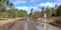 Вода постепенно уходит с дороги Большая Сея – Верх-Таштып - ИА Хакасия