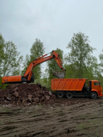 В Аскизском районе укрепляют дамбу