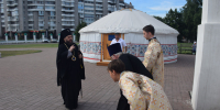 Всенощное бдение накануне дня праздника святых первоверховных апостолов Петра и Павла - Абаканская епархия