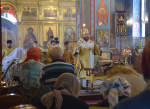 В Неделю 6-ю по Пятидесятнице Преосвященный Владыка совершил Божественную Литургию в Cпасо-Преображенском кафедральном соборе