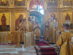 В Неделю 6-ю по Пятидесятнице Преосвященный Владыка совершил Божественную Литургию в Cпасо-Преображенском кафедральном соборе