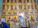 В Неделю 6-ю по Пятидесятнице Преосвященный Владыка совершил Божественную Литургию в Cпасо-Преображенском кафедральном соборе