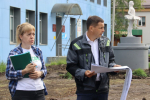 В Абакане продолжается благоустройство двора школы № 3