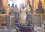 Архиерейское служение в день предпразднства Рождества Божией Матери