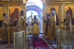 Архиерейское служение в день предпразднства Рождества Божией Матери