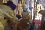 Архиерейское служение в день предпразднства Рождества Божией Матери