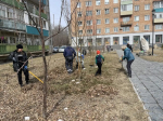 Коммунистический субботник в Саяногорске: весеннее преображение