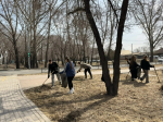 Студенты ХГУ вышли на субботники