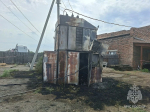 В Тепличном сгорел трансформатора