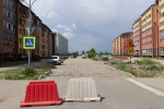 В Абакане продолжаются дорожные и благоустроительные работы