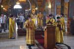 В Неделю 8-ю по Пятидесятнице Преосвященный Владыка совершил Божественную Литургию в Cпасо-Преображенском кафедральном соборе