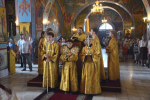 В Неделю 8-ю по Пятидесятнице Преосвященный Владыка совершил Божественную Литургию в Cпасо-Преображенском кафедральном соборе