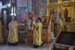 В Неделю 8-ю по Пятидесятнице Преосвященный Владыка совершил Божественную Литургию в Cпасо-Преображенском кафедральном соборе