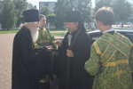 Bсенощное бдение накануне дня памяти преподобного Серафима Саровского совершили три архиерея