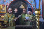Bсенощное бдение накануне дня памяти преподобного Серафима Саровского совершили три архиерея