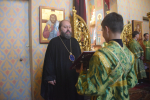 Bсенощное бдение накануне дня памяти преподобного Серафима Саровского совершили три архиерея
