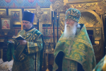 Bсенощное бдение накануне дня памяти преподобного Серафима Саровского совершили три архиерея